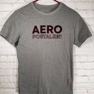 Aeropostale Mens Aero87 Logo Tee Shirt